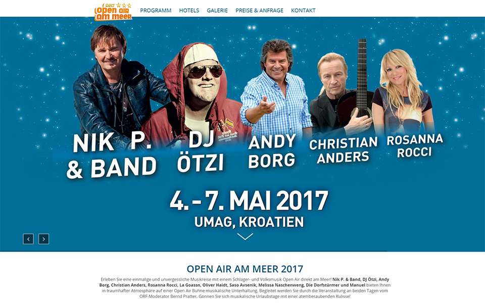 Open Air am Meer